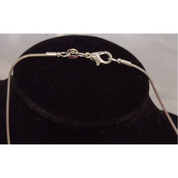 Sterling Silver 925 Plated 17 Inch Snake Chain Necklace New Thin 1/16th" Wide - Picture 3 of 3